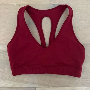 Carbon38 Red Sports Bra Small